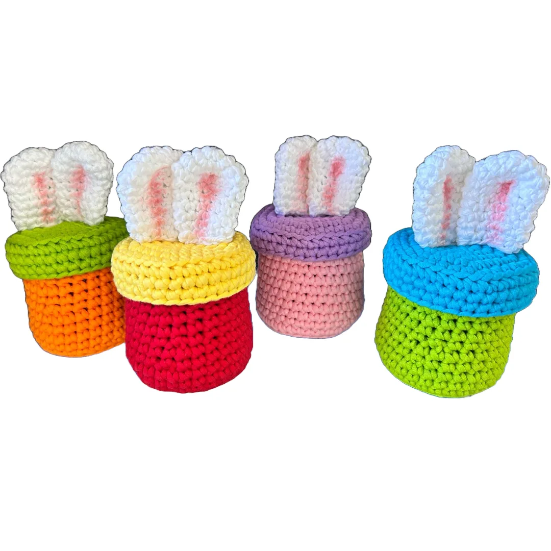 Set Easter Pots Bunny Ears